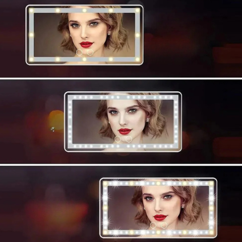 Specchio LED per truccarsi in auto – Illuminazione regolabile