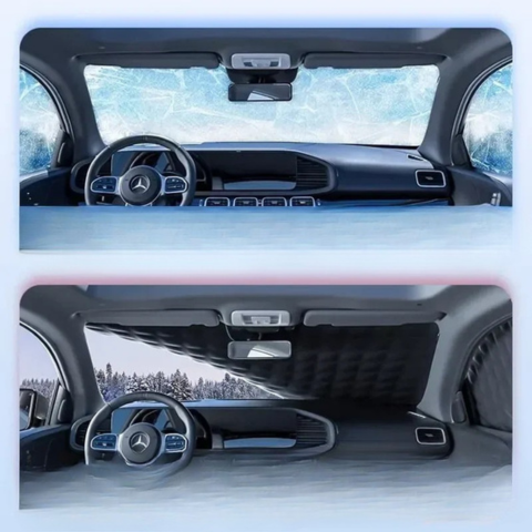 Ochrana čelního skla auta – proti námraze v zimě, proti teplu v létě