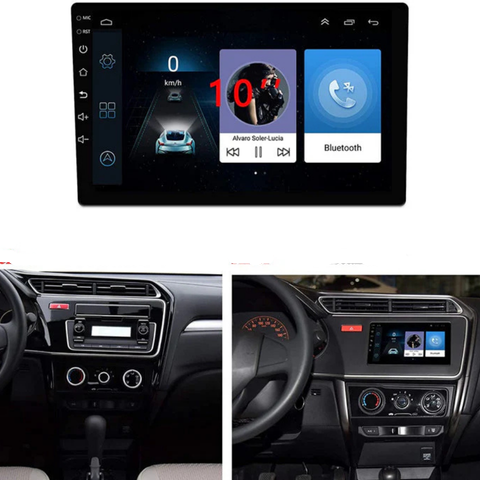 Android 10 Tommer Autoradio – 2 DIN, GPS, WiFi, Aftagelig Skærm