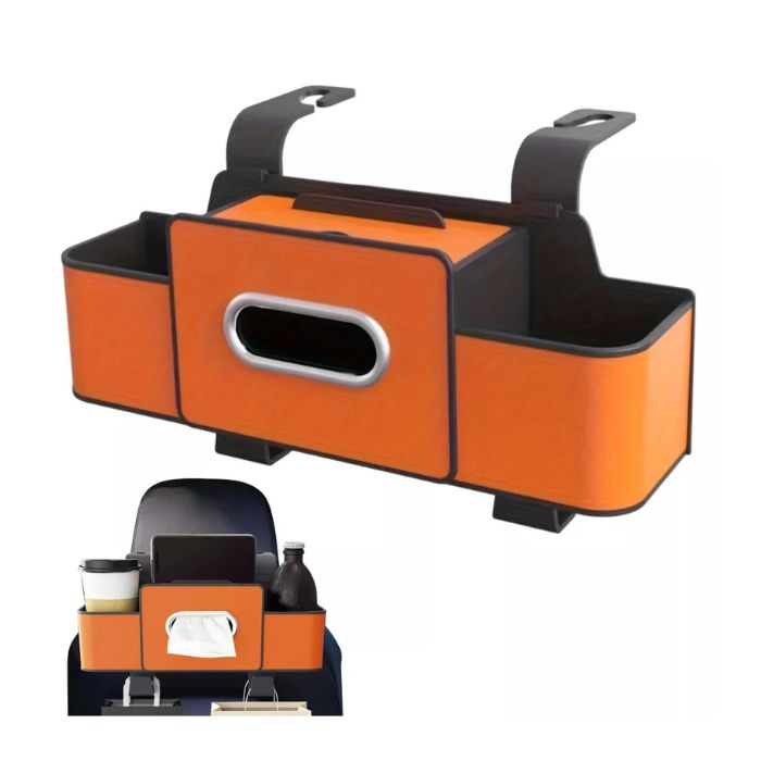 Organizador De Asiento Trasero De Coche — Almacenamiento Práctico Y Ordenado