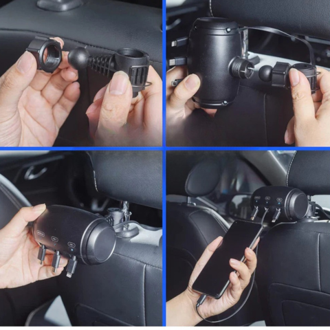 Bil-lader med flere porter — Ideell for alle enhetene dine