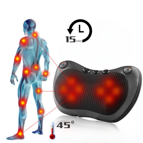 מכשיר עיסוי צוואר מחמם לרכב — הרפיה ורווחה יומיומית