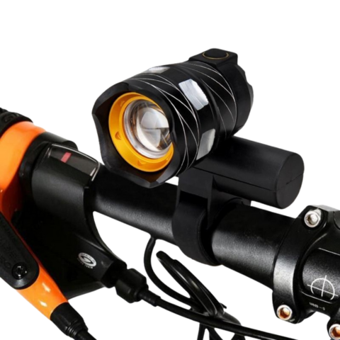 自転車用LEDフロントライト — 強力で防水