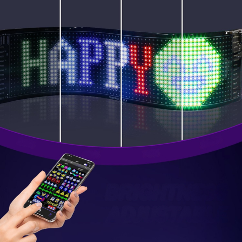 Programmable LED Panel For Car — Modern Communication & Style