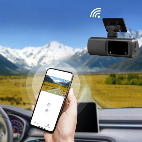 Dashcam Dobbelt Objektiv – Total Overvågning Og WiFi Forbindelse