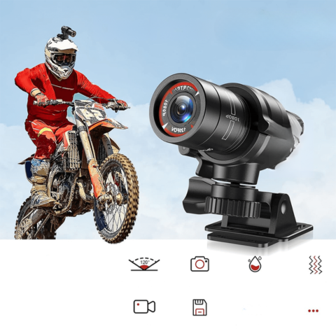 Waterdichte Camera Voor Stuur En Helm – Ideaal Voor Fietsen En Motor
