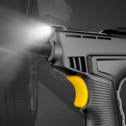 ポータブルエアコンプレッサー — LCDスクリーン付きインテリジェントポンプ