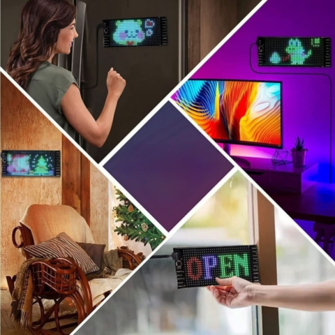 LED auto reklamní panel – personalizované texty a vzory