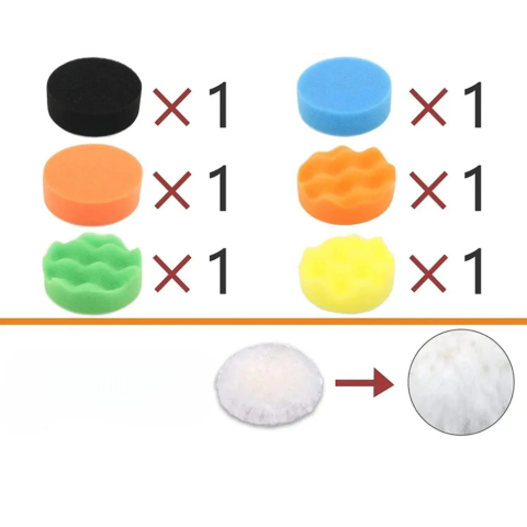 ヘッドライト修復キット — 新品のような明るさのための41点セット