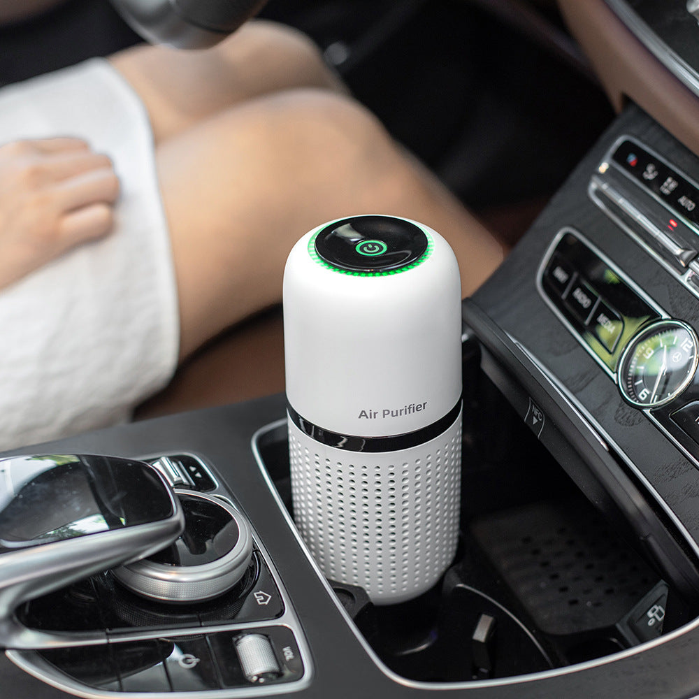 ポータブル車用空気清浄機 – 静音イオン発生器 & USB充電式