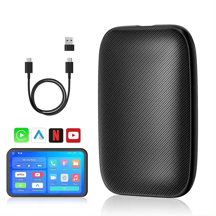 ワイヤレスCarPlayおよびAndroid Autoボックス — スマートフォンを簡単に接続