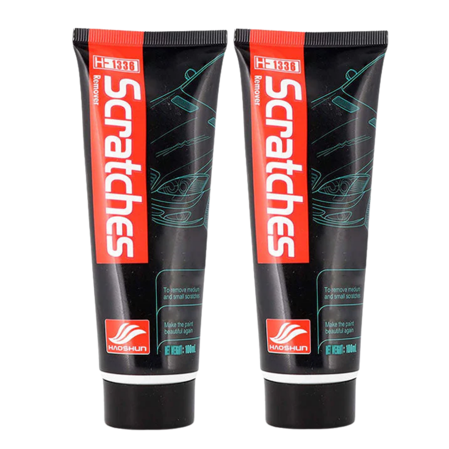 Kit de Borrado de Rayones para Coche – Crema Renovadora de Pintura + Esponja Aplicadora