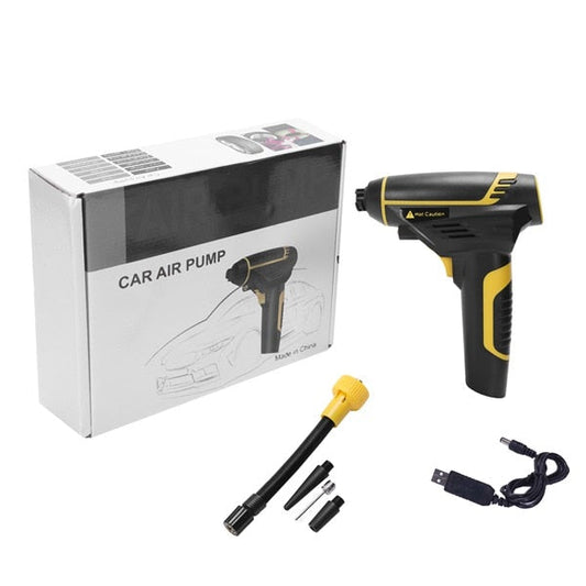 מדחס אוויר נייד 120W — אידיאלי לרכב, אופנוע ואופניים