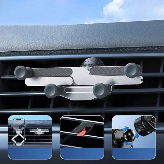 Support Telefono Auto Griglia di Ventilazione – Rotazione 360° & Blocco Automatico