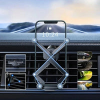 Car Phone Holder Air Vent – 360° Rotation & Automatic Locking