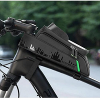 Bolsa Impermeable Para Bicicleta – Soporte Para Teléfono Y Almacenamiento Práctico 