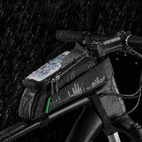 Bolsa Impermeable Para Bicicleta – Soporte Para Teléfono Y Almacenamiento Práctico 