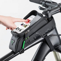 Bolsa Impermeable Para Bicicleta – Soporte Para Teléfono Y Almacenamiento Práctico 