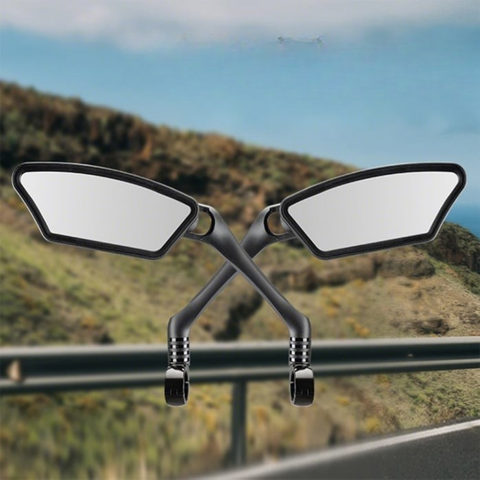 Zrkadlo na motocykel a bicykel rotujúce o 360° — Optimálna ochrana a viditeľnosť 