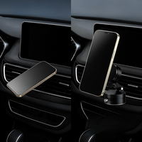 Podpora Telefonu v Autě – Magnetické Rotující a Zajištěné Upevnění 