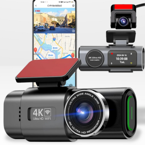 كاميرا سيارة 4K UHD – الأمان والدقة العالية 