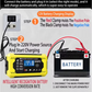 Intelligent Bilbatteriladdare 12V/24V - LCD-display & Automatisk skydd 