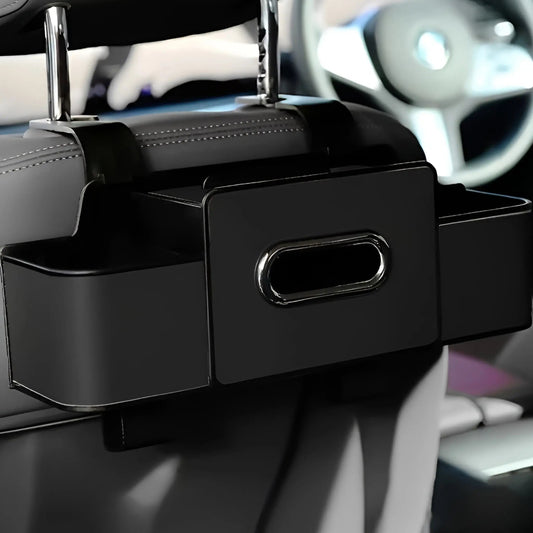 車の後部座席オーガナイザー — 実用的で整頓された収納 