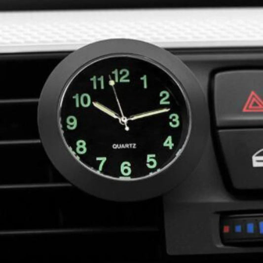 Mini Horloge Voiture – Affichage Analogique Clair Et Fixation Facile