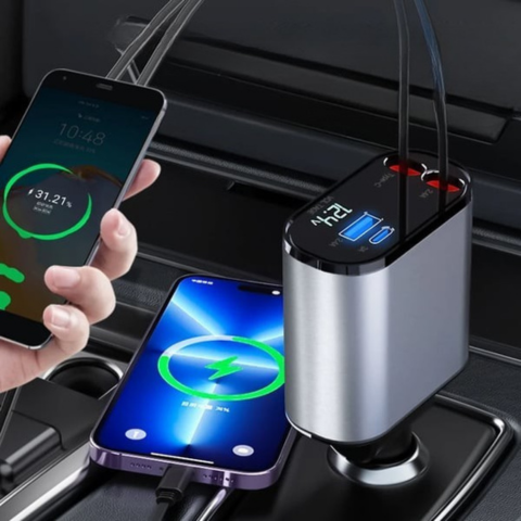 Rýchlonabíjačka do auta – Kompatibilita s iPhone a USB-C 