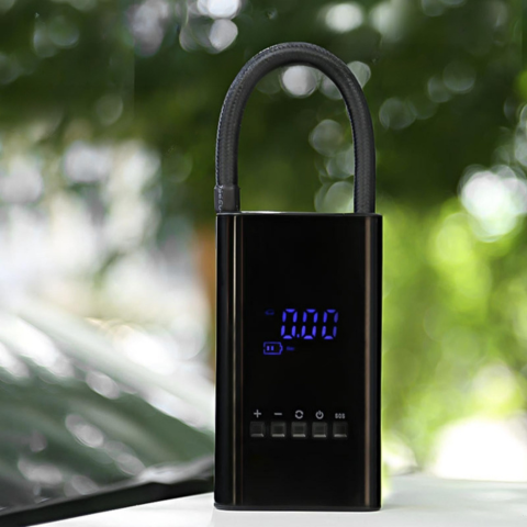 Mini Draagbare Compressor – LED-display en Instelbare Druk 