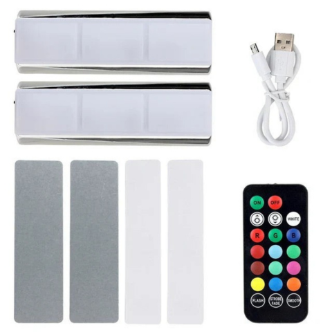 Illuminazione LED Interna Auto – Installazione Facile e Senza Fili 