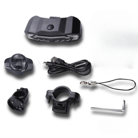Luz trasera multifunción para bicicleta - intermitente, freno y alarma