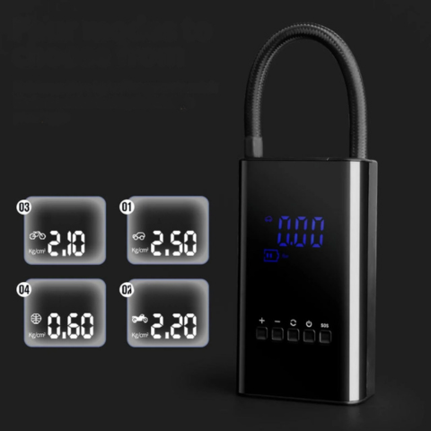 Mini Kannettava Kompressori – LED-näyttö ja säädettävä paine 