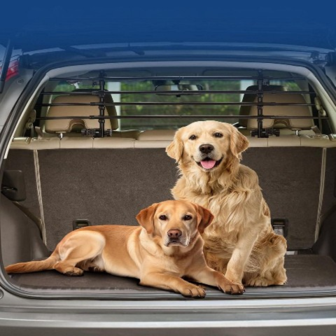 Gril de separare ajustabil pentru mașină — Siguranță pentru animale 