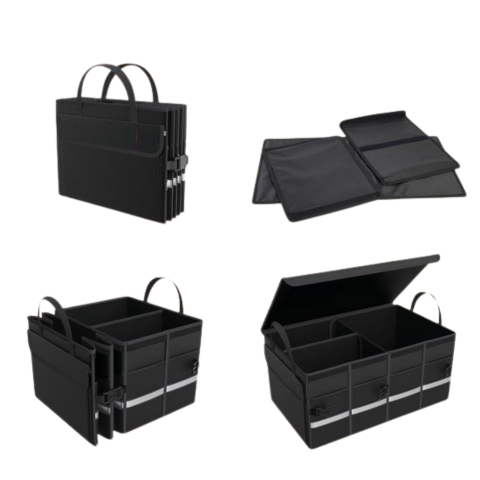 Organizador de Maletero de Auto — Caja de Almacenamiento Impermeable y Plegable 