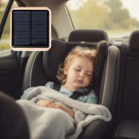 Purificador de Aire Solar para Coche — Compacto y Recargable por USB 