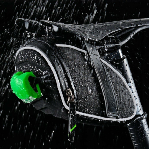 Bolsa de sillín de bicicleta — Almacenamiento impermeable y diseño aerodinámico 