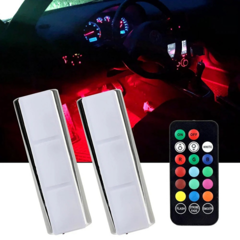 Illuminazione LED Interna Auto – Installazione Facile e Senza Fili 
