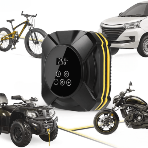 Portable Air Compressor – Ideal For Car, Motorcycle And Bicycle 