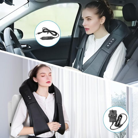 Apparecchio Massaggiante Riscaldato — Relax per Collo, Schiena e Spalle 