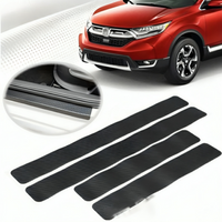 Autocollant De Protection De Porte — Finition Fibre De Carbone Durable