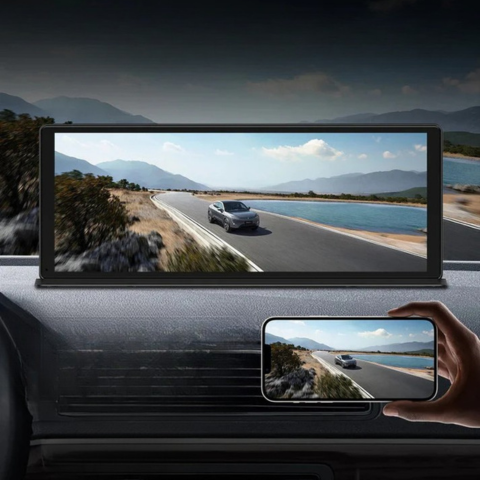 11,3 hüvelykes érintőképernyő 4K Dashcam és 1080p tolatókamera - Ultra tiszta kép és zökkenőmentes utazás