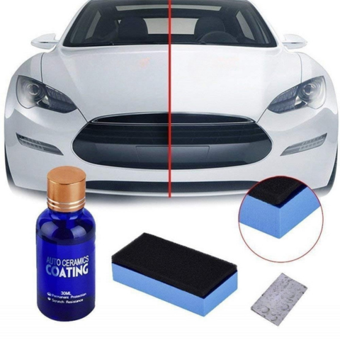 Kit de Revestimiento Cerámico Auto — Brillo Duradero y Superficie Hidrófuga 