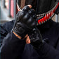 Half-finger leather gloves