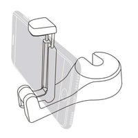 Podpora telefonu a taška na opěrku hlavy – 2-v-1 praktická 